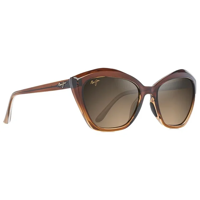 Lunettes de soleil Maui Jim Lotus Chocolat Dégradé Bronze Hcl Minéral SuperThin