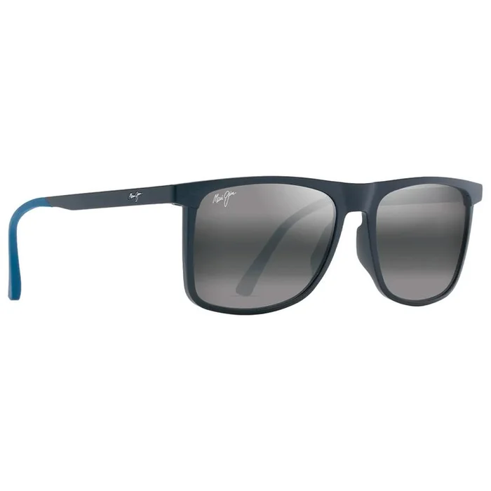 Lunettes de soleil Maui Jim Makamae Bleu Mat Neutral Grey Minéral Superthin