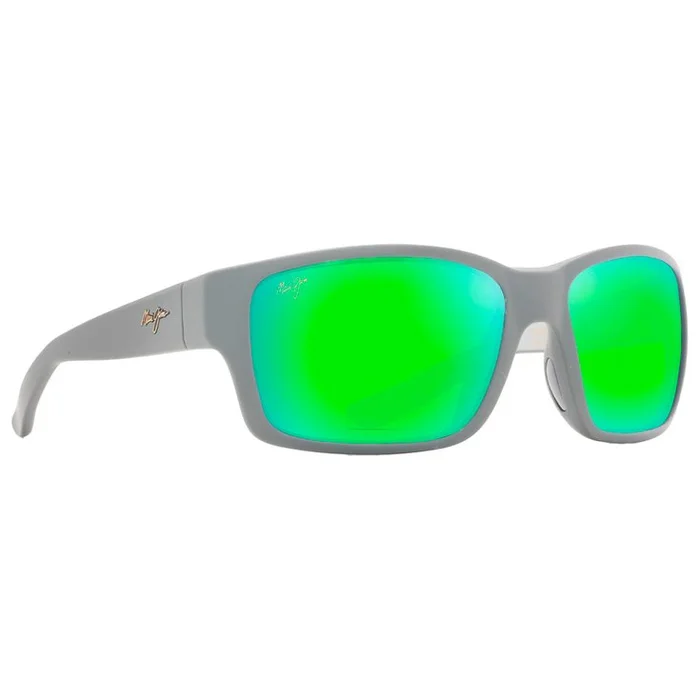 Lunettes de soleil Maui Jim Mangroves Mat Foncé Gris Clair MauiGreen Mineral Superthin