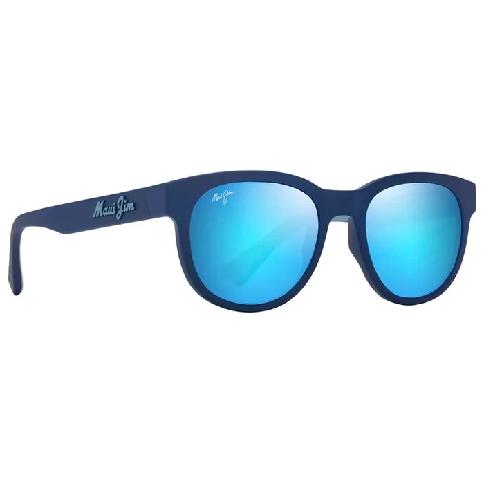 Lunettes de soleil Maui Jim Maoli Bleu foncé mat Bleu Hawaï MauiPure