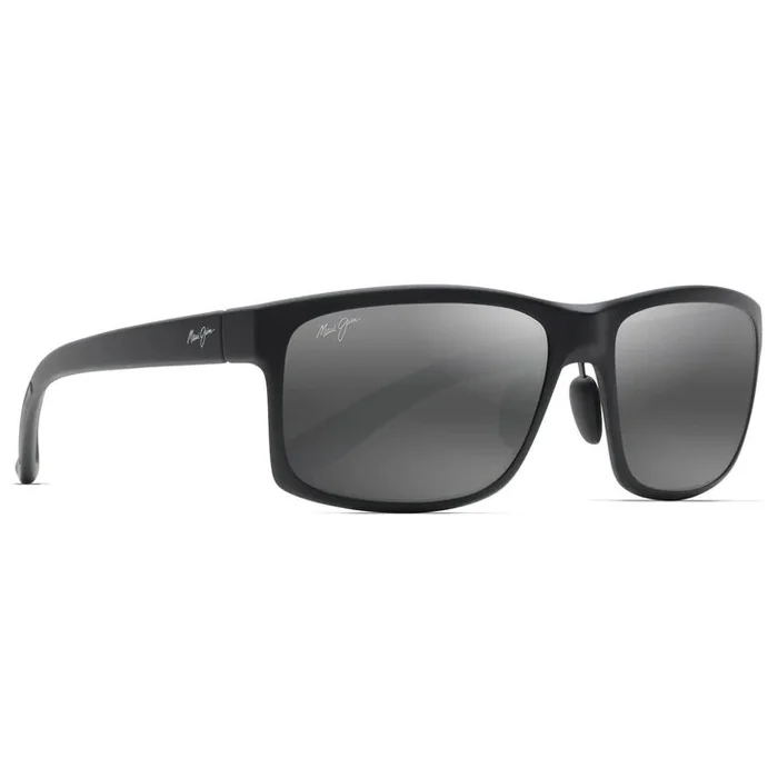 Lunettes de soleil Maui Jim Pokowai Arch Noir Matte Gris Neutre MauiPure