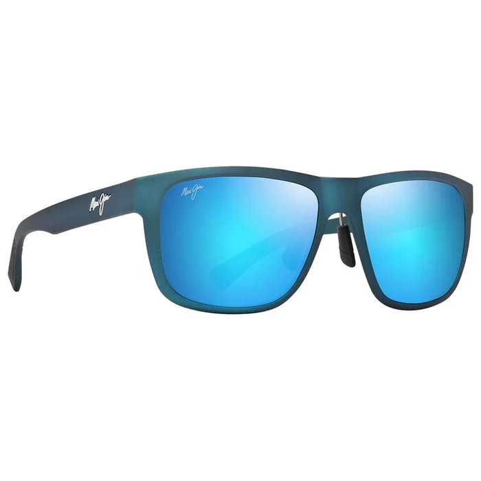 Lunettes de soleil Maui Jim Puakea Bleu arcelle Mat Bleu Hawaï Minéral Superthin