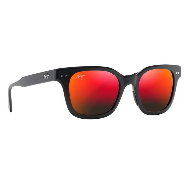 Lunettes de soleil Maui Jim Shore Break Noir Mat Hawaiï Lava Minéral SuperThin