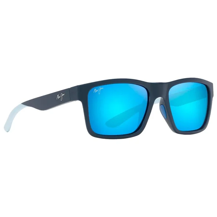 Lunettes de soleil Maui Jim The Flats Bleu Marine Clair Blue Hawaii Mineral Superthin