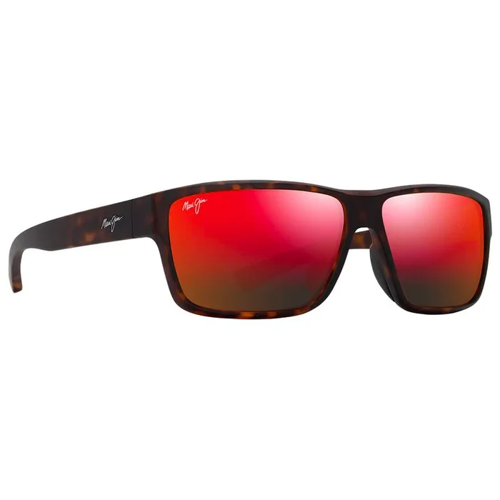 Lunettes de soleil Maui Jim Uila Asian Fit Havane Foncé Mat Hawaii Lava Minéral Superthin