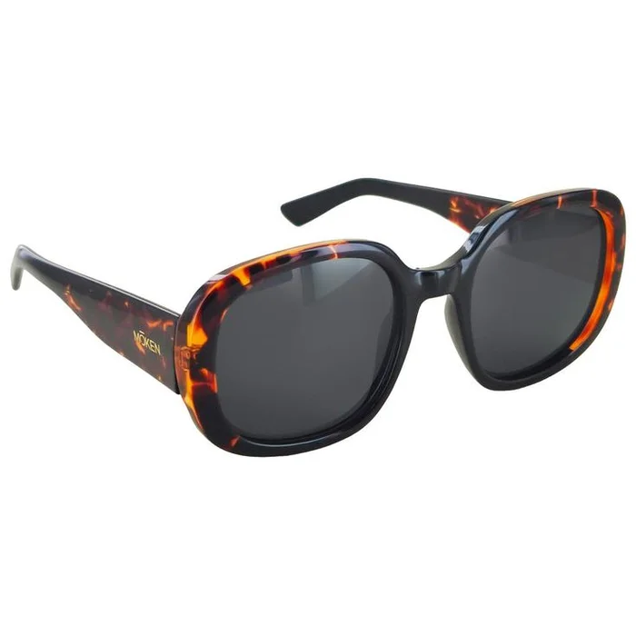Lunettes de soleil Moken Vision April Black Tortoise Grey Cat.3 Polarized