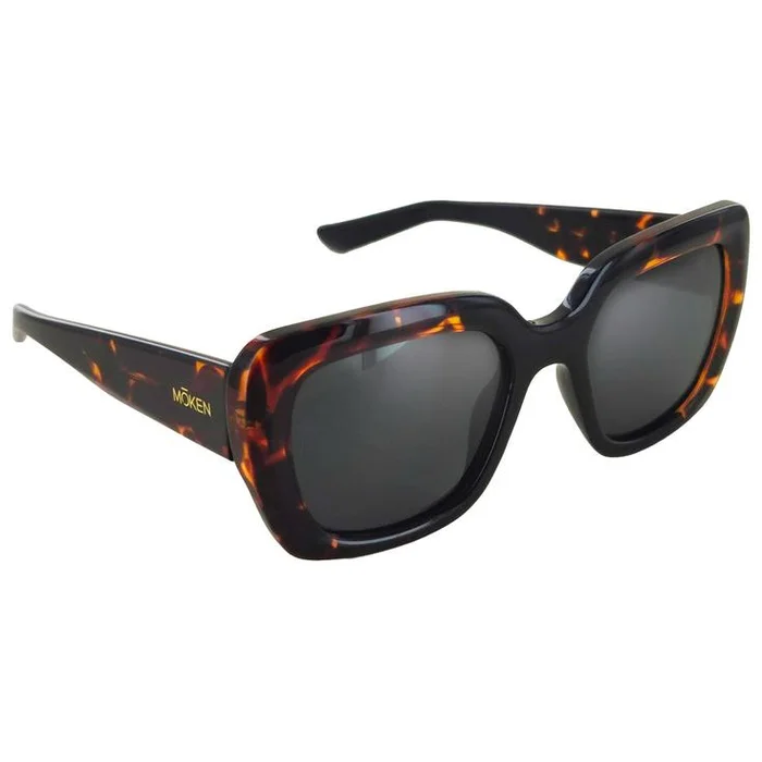 Lunettes de soleil Moken Vision Iris Black Tortoise Grey Cat.3 Polarized