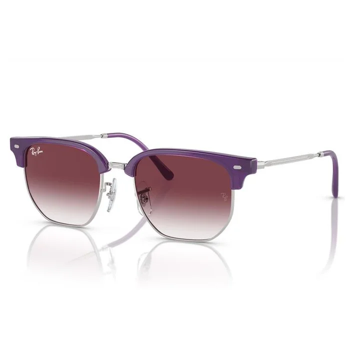Lunettes de soleil Ray Ban New Clubmaster Kids Polished Opal Purple Grey Purple
