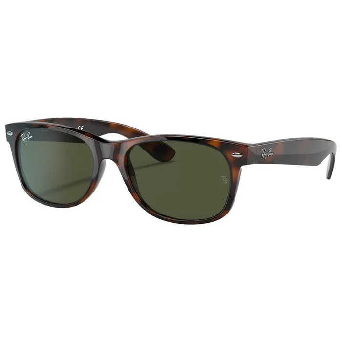 Lunettes de soleil Ray Ban RB2132 New Wayfarer Classic Polished Tortoise Green G-15