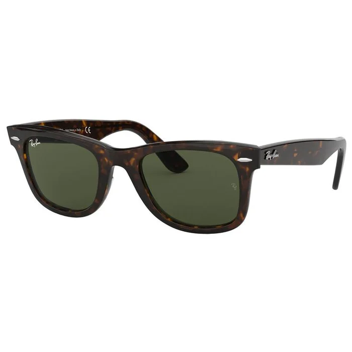 Lunettes de soleil Ray Ban RB2140 Original Wayfarer Classic Polished Tortoise Green G-15