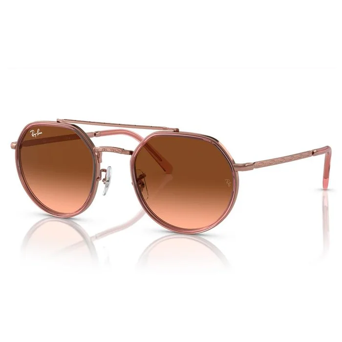 Lunettes de soleil Ray Ban RB3765 Polished Copper Rose Gradient Brown