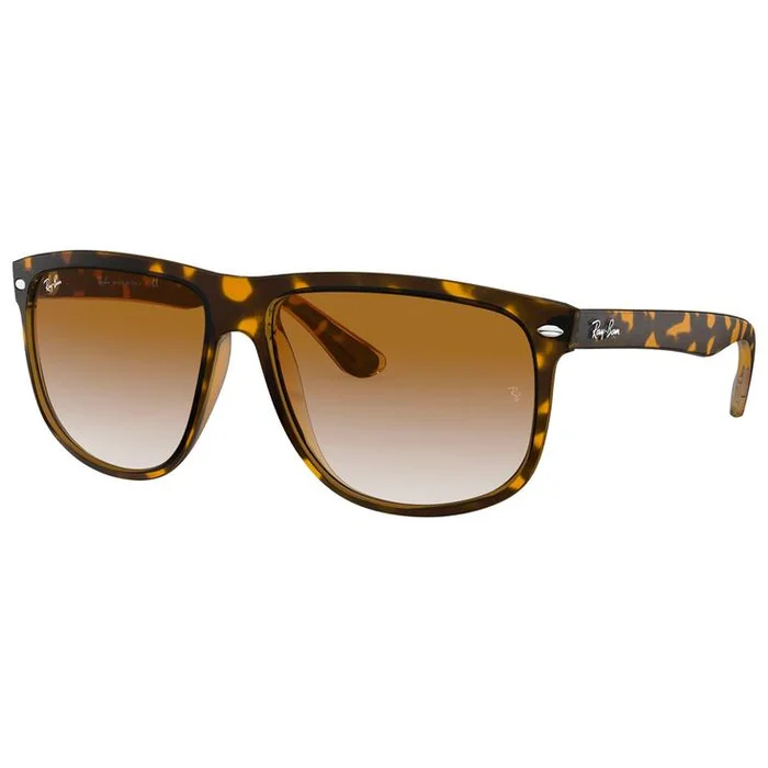 Lunettes de soleil Ray Ban RB4147 Boyfriend Polished Light Havana Gradient Light Brown