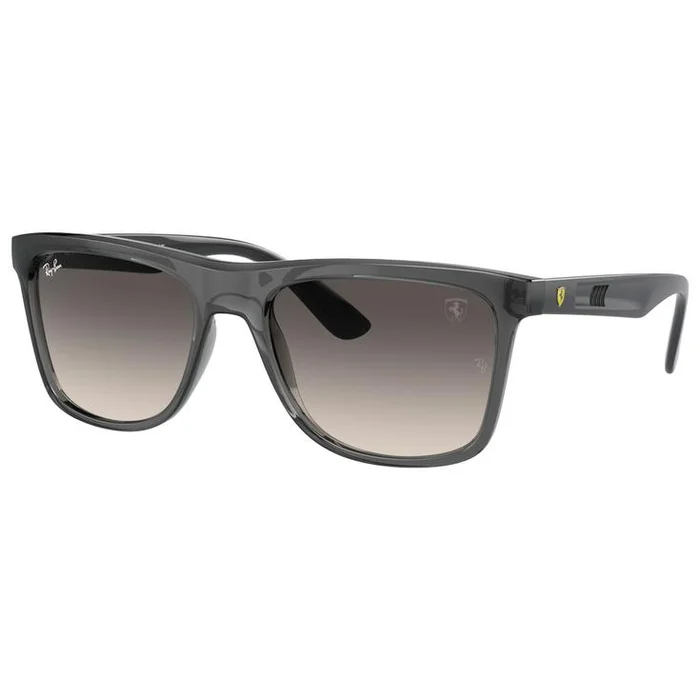 Lunettes de soleil Ray Ban RB4413M Scuderia Ferrari Collection Polished Transparent Grey Grey