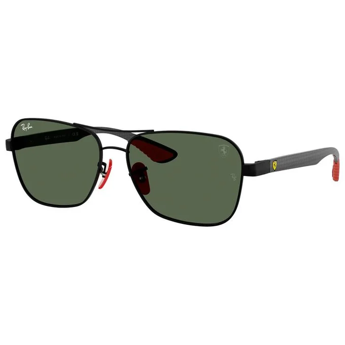 Lunettes de soleil Ray Ban RB8336M Scuderia Ferrari Collection Matte Black Matte Dark Green