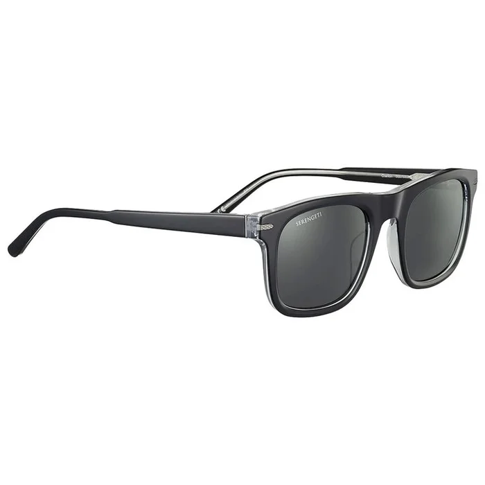 Lunettes de soleil Serengeti Charlton Shiny Black Polarized Smoke