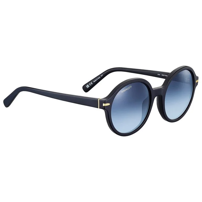 Lunettes de soleil Serengeti Joan Matte Black Mineral Polarized Blue Gradient