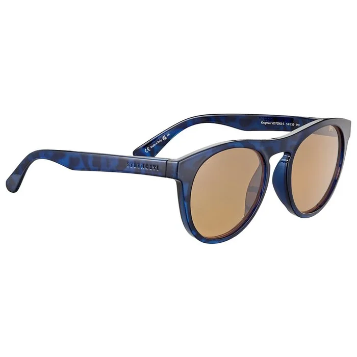 Lunettes de soleil Serengeti Kingman Shiny Tortoise Dark Blue Saturn Polarized Drivers
