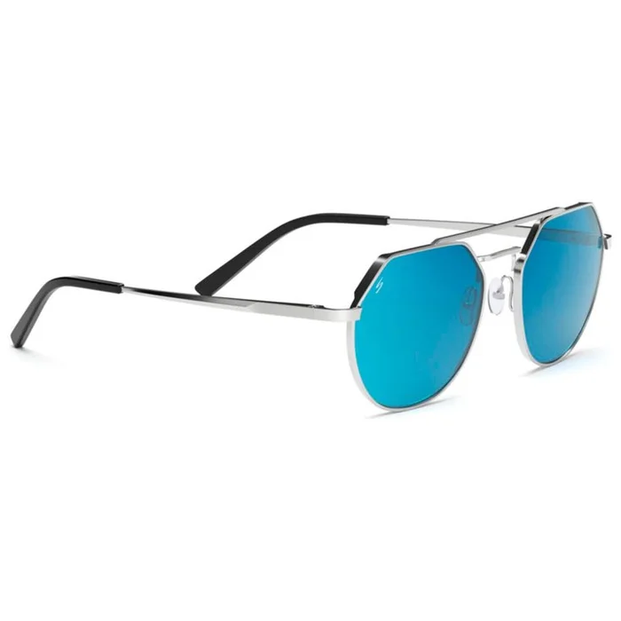 Lunettes de soleil Serengeti Shelby Shiny Silver Spirit Polarized 555nm Blue
