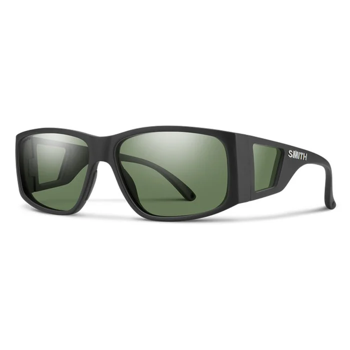 Lunettes de soleil Smith Monroe Peak Matte Black Chromapop Polarized Gray Green