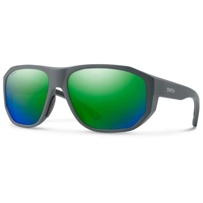 Lunettes de soleil Smith Outrigger Matte Slate Chromapop Polarized Green Mirror