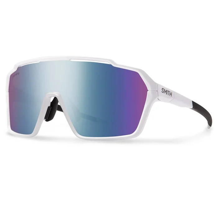 Lunettes de soleil Smith Shift XL Mag White Chromapop Violet Mirror
