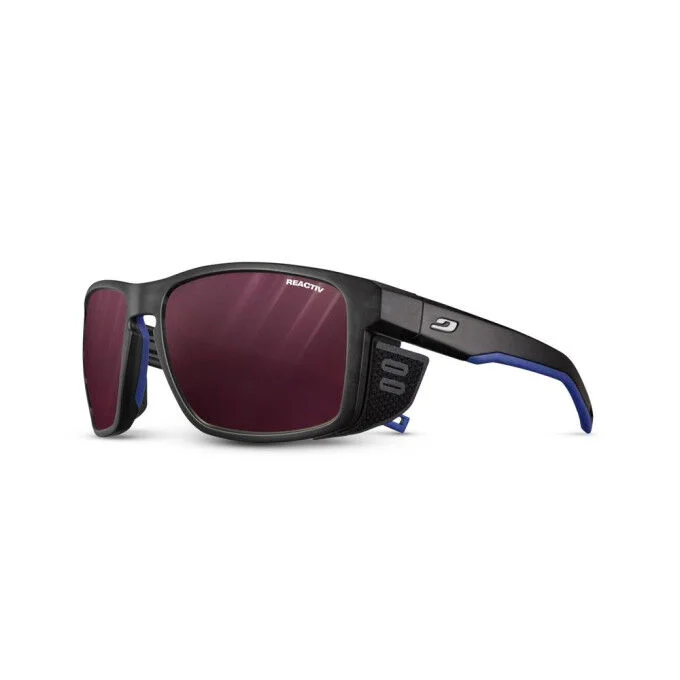 Lunettes de soleil unisexe Julbo SHIELD REACTIV 2-4 NOIR/BLEU MAT