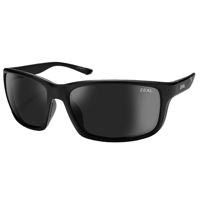 Lunettes de soleil Zeal Confluence Matte Black Ellume Polarized Dark Grey