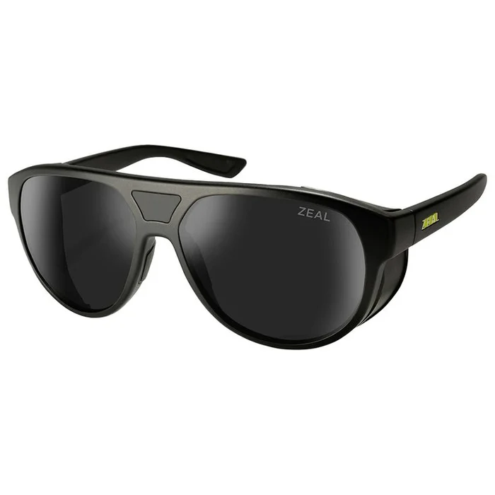 Lunettes de soleil Zeal Selkirk Matte Black Ellume Polarized Dark Grey