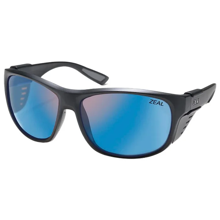 Lunettes de soleil Zeal Westwater Matte Black Ellume Horizon Blue Polarized