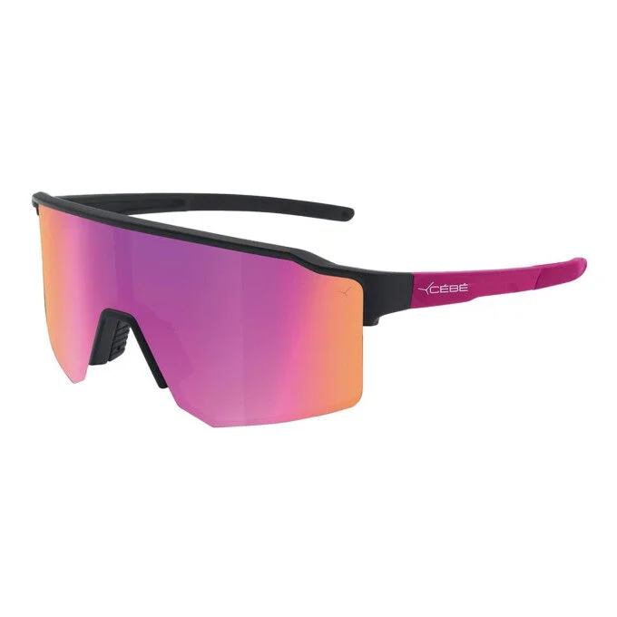 Lunettes de sport unisexe Cebe Outflow Lite – L – Matt Black Pink