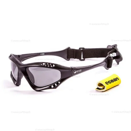 Lunettes KitesurfOcean AUSTRALIA SHINY BLACK WITH SMOKE LENS