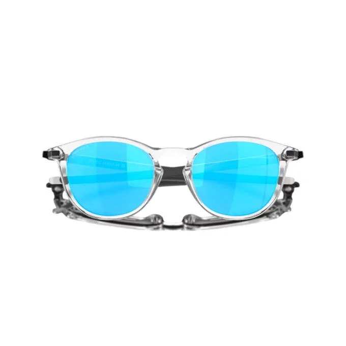 Lunettes OAKLEY Pitchman R – Polished Clear / Prizm Sapphire – Image 4