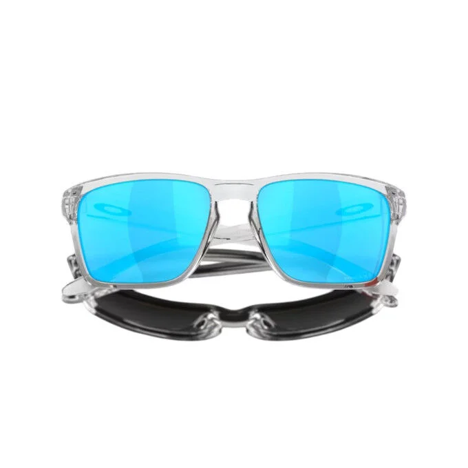 Lunettes OAKLEY Sylas – Polished Clear / Prizm Sapphire – Image 4