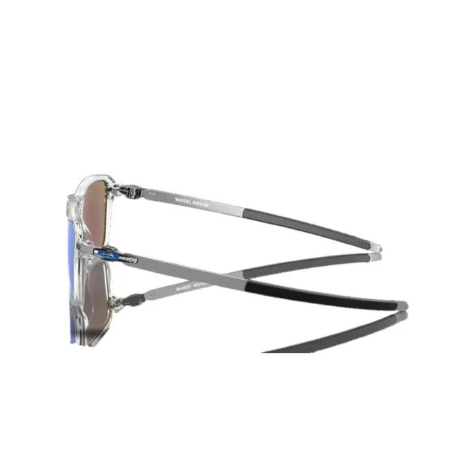 Lunettes OAKLEY Wheel House – Polished Clear / Prizm Sapphire – Image 3