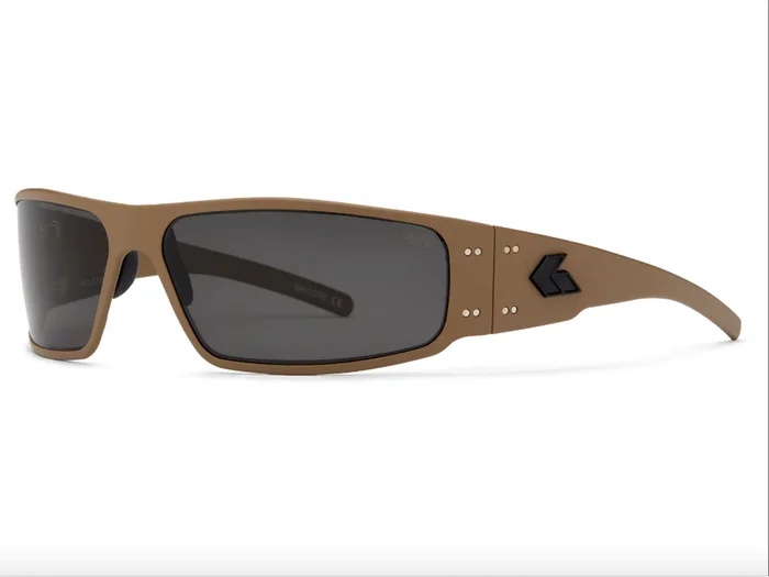 Lunettes TAN Balistic Magnum (ANSI Z87+) Verres Fumés