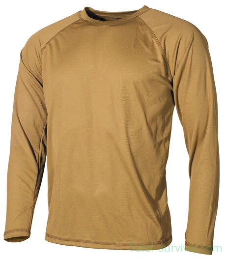 Maillot de corps MFH US, manches longues, niveau I, Gen III, coyote tan