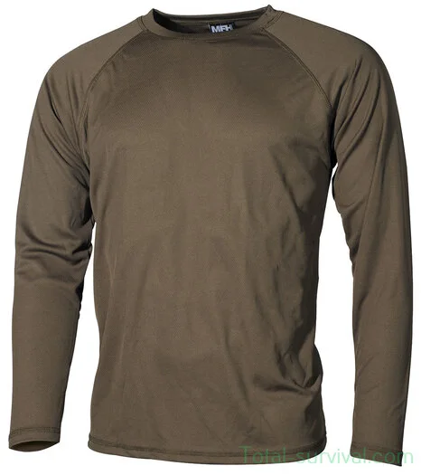 Maillot de corps MFH US, manches longues, niveau I, Gen III, vert olive