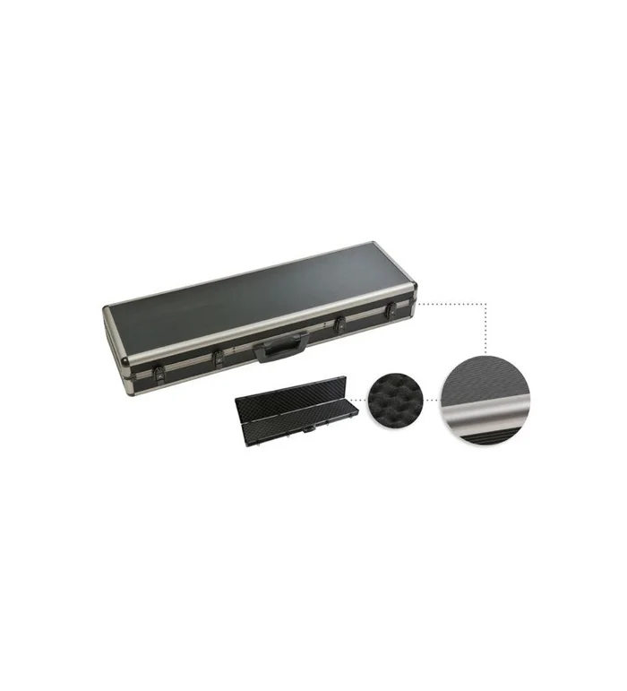 Mallette fusil alu fumé dim 83x 25×12.5 cm
