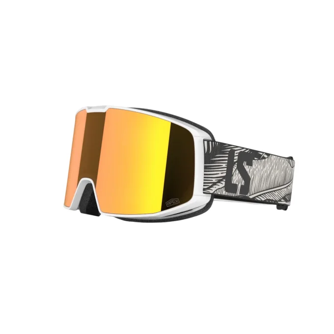 Masque de ski Loubsol LS5 BLANC JUNGLE APEX HD ORANGE
