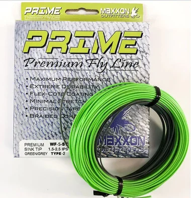 Maxxon Prime Premium SINK TIP Type-2 Fly Line – 6WT