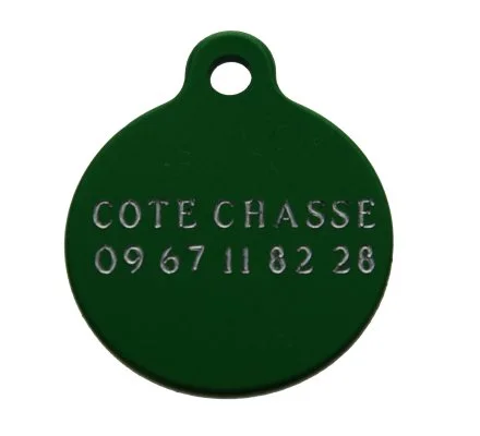 Médaille ronde gravée colorée 2.5 cm – Image 2