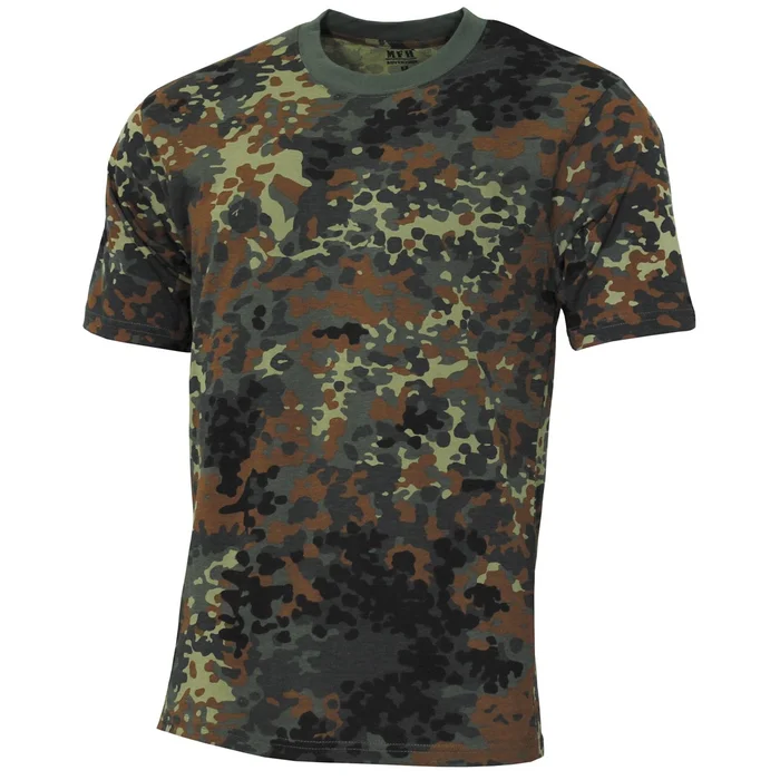 MFH 00130VM US T-Shirt, « Streetstyle », BW camo, 140-145 g/m² TAILLE M