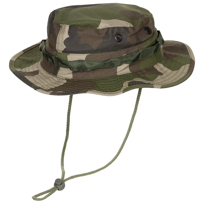 MFH 10713IL US GI Chapeau de brousse, mentonnière, GI Boonie, Rip Stop, CCE camo Taille L