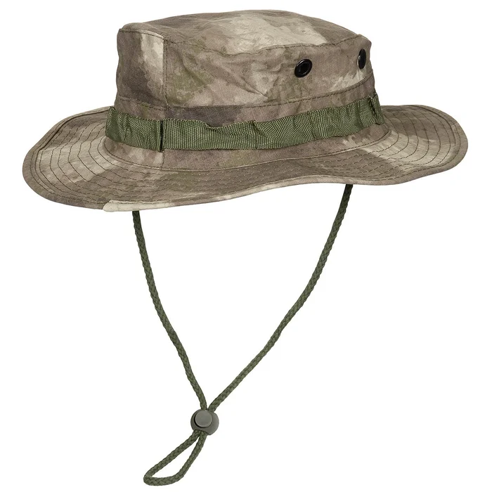 MFH 10713PL US GI Chapeau de brousse, mentonnière, GI Boonie, Rip Stop, HDT-camo Taille L