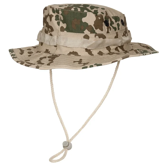 MFH 10713YL US GI Chapeau de brousse, mentonnière, GI Boonie, Rip Stop, BW trop. camo TAILLE L