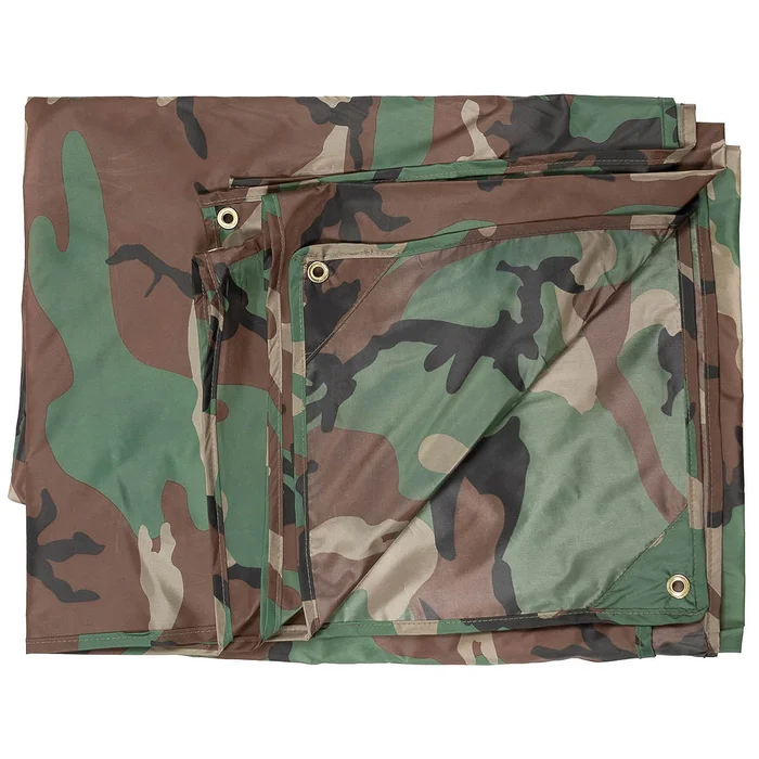 MFH 32423T Bâche, « Tarp », woodland, ca. 300 x 300 cm