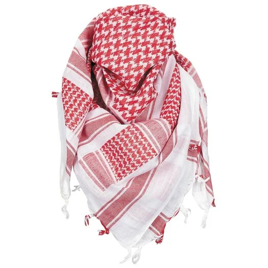 MFH Écharpe PLO « Shemagh » rouge-blanc