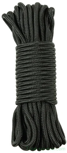 MFH Paracord 5mm noir, longueur 15 mètres
