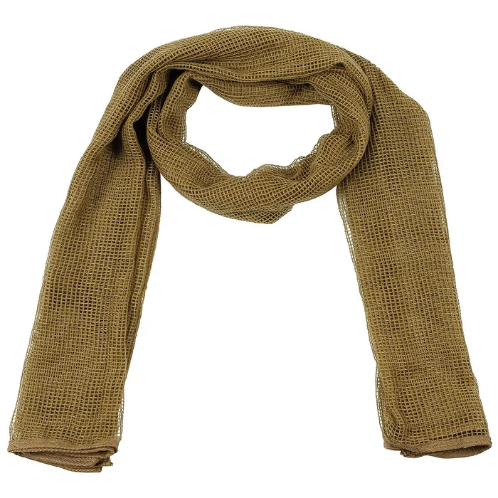 MFH16305R Écharpe filet, coyote tan, ca. 190 x 90 cm
