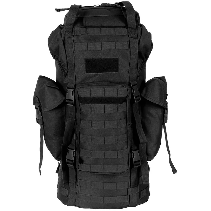 MFH30250A BW Sac à dos Combat, « MOLLE », 65 l, renfort en alu, noir